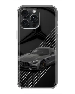 Чохол для iPhone 15 Pro Max з картинкою «Mercedes AMG — графіка»