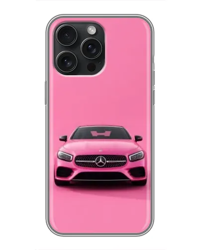 Чохол для iPhone 15 Pro Max з картинкою «Рожевий Mercedes AMG»
