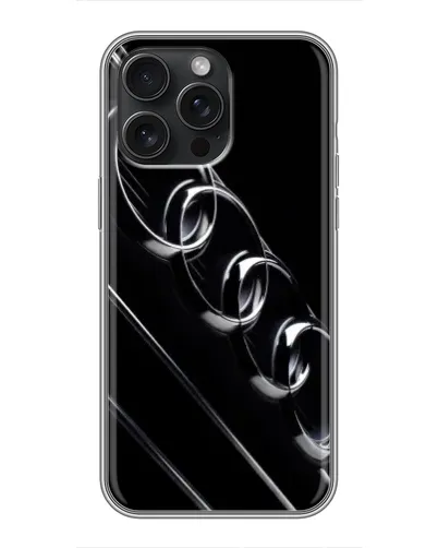 Чохол для iPhone 15 Pro Max з картинкою «Audi — абстрактні кільця» Чохол для iPhone 15 Pro Max з картинкою «Audi — абстрактні кільця»