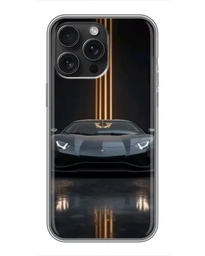 Чохол для iPhone 15 Pro Max з картинкою «Lamborghini золоті лінії» Чохол для iPhone 15 Pro Max з картинкою «Lamborghini золоті лінії»