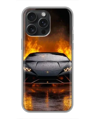 Чохол для iPhone 15 Pro Max з картинкою «Lamborghini у вогні» Чохол для iPhone 15 Pro Max з картинкою «Lamborghini у вогні»