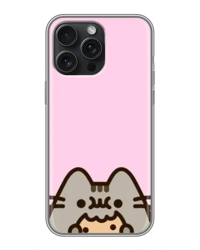 Чохол для iPhone 15 Pro Max з картинкою «Pusheen та печиво» Чохол для iPhone 15 Pro Max з картинкою «Pusheen та печиво»