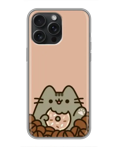Чохол для iPhone 15 Pro Max з картинкою «Кавовий Пушин» Чохол для iPhone 15 Pro Max з картинкою «Кавовий Пушин»