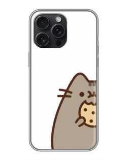 Чохол для iPhone 15 Pro Max з картинкою «Пушин з печивом»