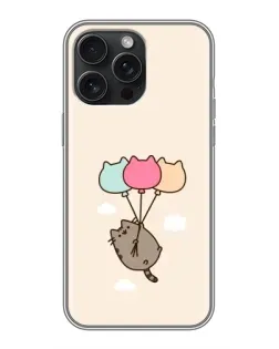 Чохол для iPhone 15 Pro Max з картинкою «Пушин на кульках»