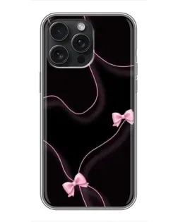 Чохол для iPhone 15 Pro Max з картинкою «Рожеві стрічки»
