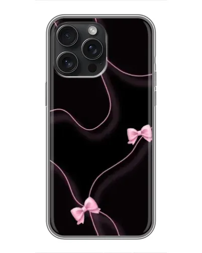Чохол для iPhone 15 Pro Max з картинкою «Рожеві стрічки»