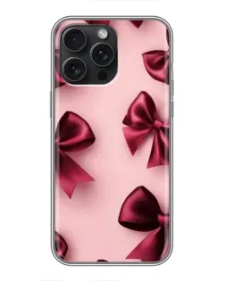 Чохол для iPhone 15 Pro Max з картинкою «Бордовий атлас»