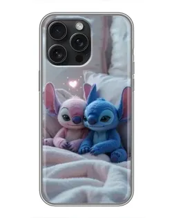 Чохол для iPhone 15 Pro Max з картинкою «Плюшеві Стіч Ангел»