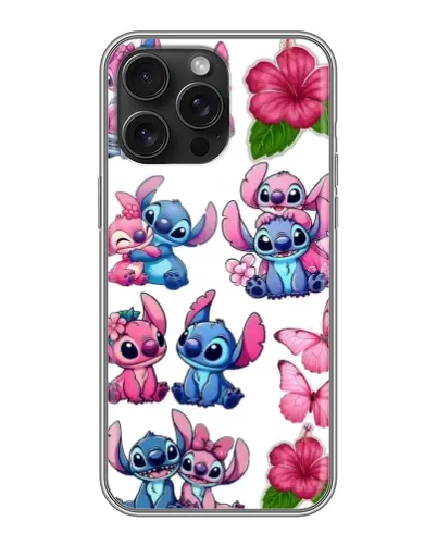 Чохол для iPhone 15 Pro Max з картинкою «Стікери Stitch та Angel» Чохол для iPhone 15 Pro Max з картинкою «Стікери Stitch та Angel»