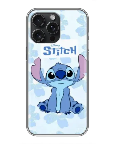 Чохол для iPhone 15 Pro Max з картинкою «Stitch серед квітів» Чохол для iPhone 15 Pro Max з картинкою «Stitch серед квітів»