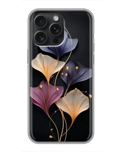 Чохол для iPhone 15 Pro Max з картинкою «Лілові квіти грації» Чохол для iPhone 15 Pro Max з картинкою «Лілові квіти грації»