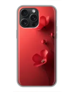 Чохол для iPhone 15 Pro Max з картинкою «Макові суцвіття»