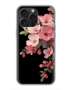 Чохол для iPhone 15 Pro Max з картинкою «Рожева гілка сакури»