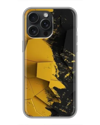 Чохол для iPhone 15 Pro Max з картинкою «Золоті уламки геометрії» Чохол для iPhone 15 Pro Max з картинкою «Золоті уламки геометрії»