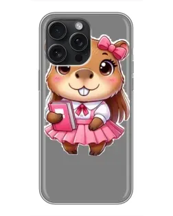 Чохол для iPhone 15 Pro Max з картинкою «Дівчинка капібара»