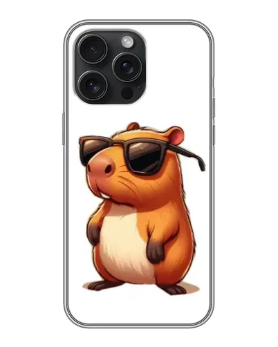 Чохол для iPhone 15 Pro Max з картинкою «Капібара в окулярах» Чохол для iPhone 15 Pro Max з картинкою «Капібара в окулярах»