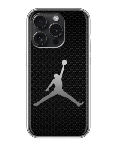 Чехол для iPhone 15 Pro с картинкой «Jordan Dark Carbon»