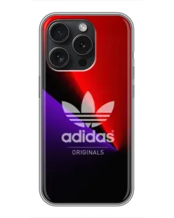 Чехол для iPhone 15 Pro с картинкой «Adidas Red Neon»