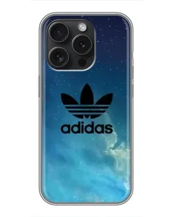 Чехол для iPhone 15 Pro с картинкой «Adidas Stone Logo»