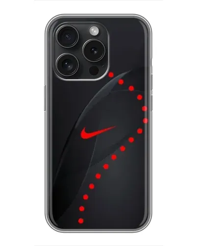 Чехол для iPhone 15 Pro с картинкой «Абстрактный дизайн Nike» Чехол для iPhone 15 Pro с картинкой «Абстрактный дизайн Nike»