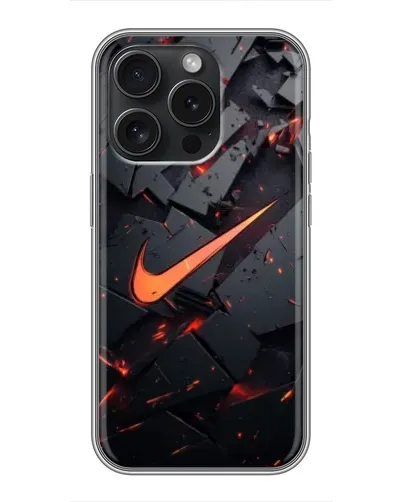 Чехол для iPhone 15 Pro с картинкой «Nike — эффект разломов» Чехол для iPhone 15 Pro с картинкой «Nike — эффект разломов»