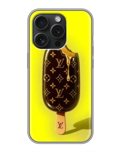 Чехол для iPhone 15 Pro с картинкой «Мороженое от LV» Чехол для iPhone 15 Pro с картинкой «Мороженое от LV»