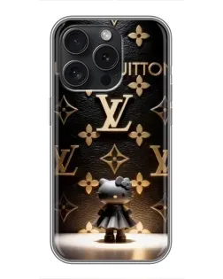 Чехол для iPhone 15 Pro с картинкой «Монограмма с фигурой»