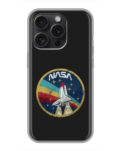 Чехол для iPhone 15 Pro с картинкой «NASA — эмблема миссии» Чехол для iPhone 15 Pro с картинкой «NASA — эмблема миссии»