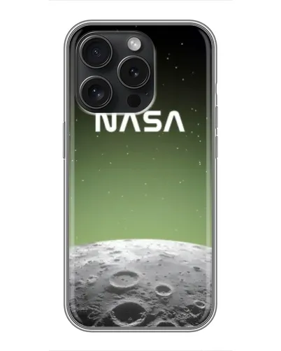 Чехол для iPhone 15 Pro с картинкой «NASA — лунный градиент» Чехол для iPhone 15 Pro с картинкой «NASA — лунный градиент»