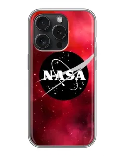 Чехол для iPhone 15 Pro с картинкой «NASA — красная туманность»