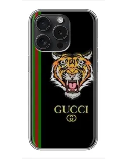Чехол для iPhone 15 Pro с картинкой «Тигр Gucci»