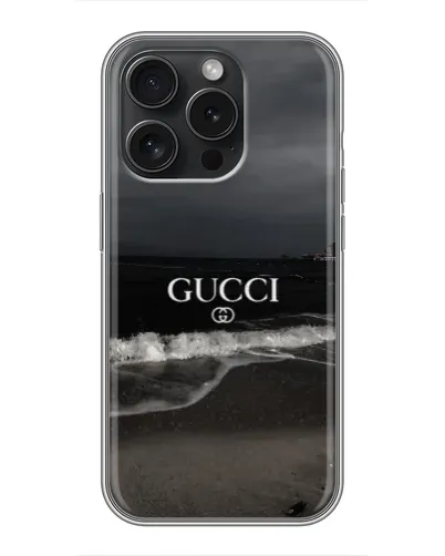Чехол для iPhone 15 Pro с картинкой «Gucci — морской прибой» Чехол для iPhone 15 Pro с картинкой «Gucci — морской прибой»