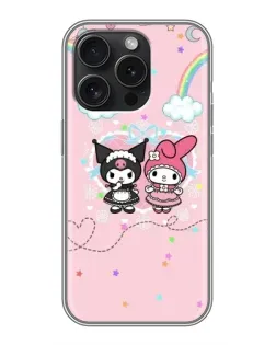 Чохол для iPhone 15 Pro з картинкою «My Melody та Kuromi» Чохол для iPhone 15 Pro з картинкою «My Melody та Kuromi»