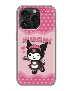Чохол для iPhone 15 Pro з картинкою «Kuromi в окулярах» Чохол для iPhone 15 Pro з картинкою «Kuromi в окулярах»