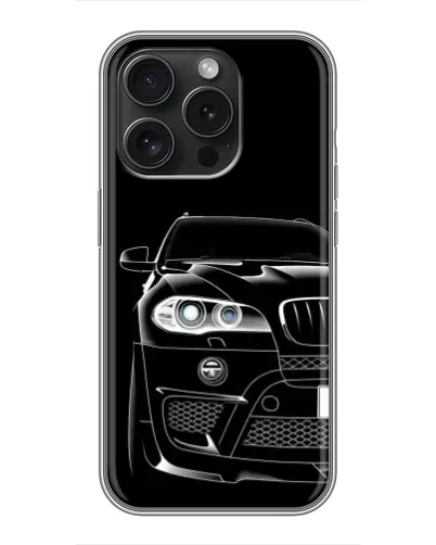 Чехол для iPhone 15 Pro с картинкой «Темный силуэт BMW» Чехол для iPhone 15 Pro с картинкой «Темный силуэт BMW»