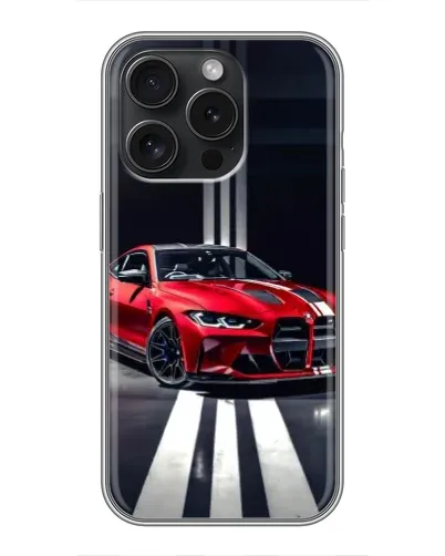 Чехол для iPhone 15 Pro с картинкой «Красная BMW на дороге» Чехол для iPhone 15 Pro с картинкой «Красная BMW на дороге»