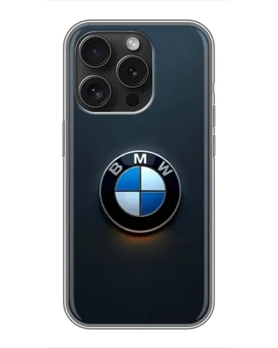 Чехол для iPhone 15 Pro с картинкой «Логотип BMW — минимализм» Чехол для iPhone 15 Pro с картинкой «Логотип BMW — минимализм»