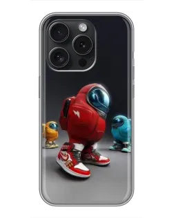 Чехол для iPhone 15 Pro с картинкой «Among Us — 3D стиль» Чехол для iPhone 15 Pro с картинкой «Among Us — 3D стиль»
