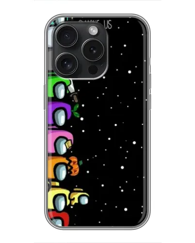 Чехол для iPhone 15 Pro с картинкой «Команда Among Us» Чехол для iPhone 15 Pro с картинкой «Команда Among Us»