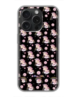 Чехол для iPhone 15 Pro с картинкой «Magic Unicorn паттерн»