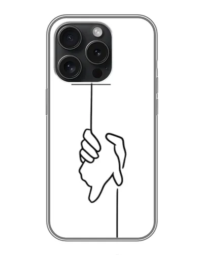 Чехол для iPhone 15 Pro с картинкой «Рука держит» Чехол для iPhone 15 Pro с картинкой «Рука держит»