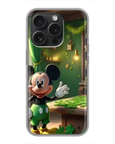 Чехол для iPhone 15 Pro с картинкой «Микки в мастерской» Чехол для iPhone 15 Pro с картинкой «Микки в мастерской»