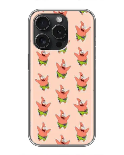 Чехол для iPhone 15 Pro с картинкой «Патрик Стар паттерн» Чехол для iPhone 15 Pro с картинкой «Патрик Стар паттерн»