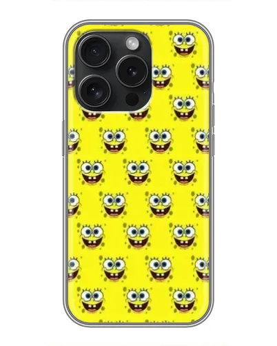 Чехол для iPhone 15 Pro с картинкой «Паттерн Губка Боб» Чехол для iPhone 15 Pro с картинкой «Паттерн Губка Боб»