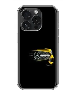 Чохол для iPhone 15 Pro з картинкою «Mercedes — ретро стиль» Чохол для iPhone 15 Pro з картинкою «Mercedes — ретро стиль»