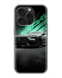 Чохол для iPhone 15 Pro з картинкою «Темний Mercedes AMG» Чохол для iPhone 15 Pro з картинкою «Темний Mercedes AMG»