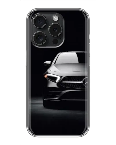 Чехол для iPhone 15 Pro с картинкой «Свет фар Mercedes» Чехол для iPhone 15 Pro с картинкой «Свет фар Mercedes»