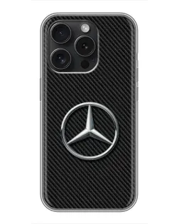 Чохол для iPhone 15 Pro з картинкою «Карбоновий Mercedes стиль» Чохол для iPhone 15 Pro з картинкою «Карбоновий Mercedes стиль»