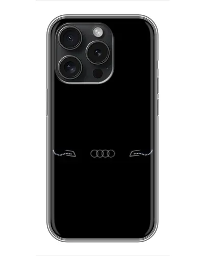 Чехол для iPhone 15 Pro с картинкой «Audi — световой подпись» Чехол для iPhone 15 Pro с картинкой «Audi — световой подпись»